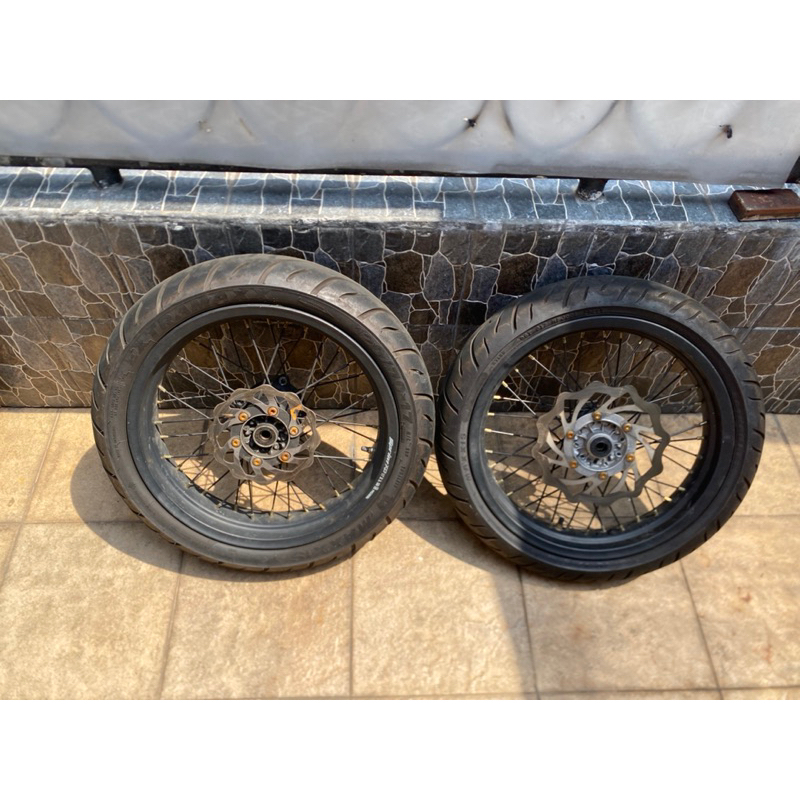 wheelset copotan sumo klx dtracker 150 siap pakai tebal