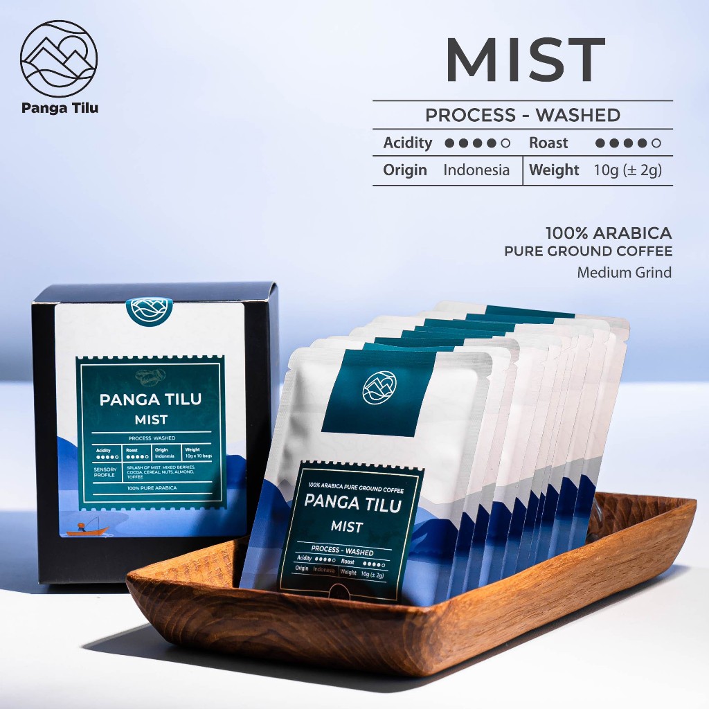 

Kopi Panga Tilu MIST (Washed Process) Drip Coffee | Kopi Drip Premium | Kopi Biji Arabica Pangalengan