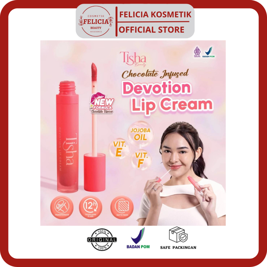 TISHA Beauty Devotion Lip Cream - Smudge Resistant | Matte | Lip Stick