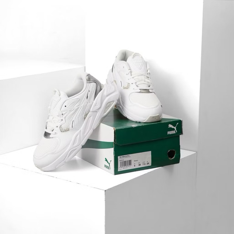 Sepatu PUMA TRC Mira SQ White Nimbus Cloud [387157 01] Original