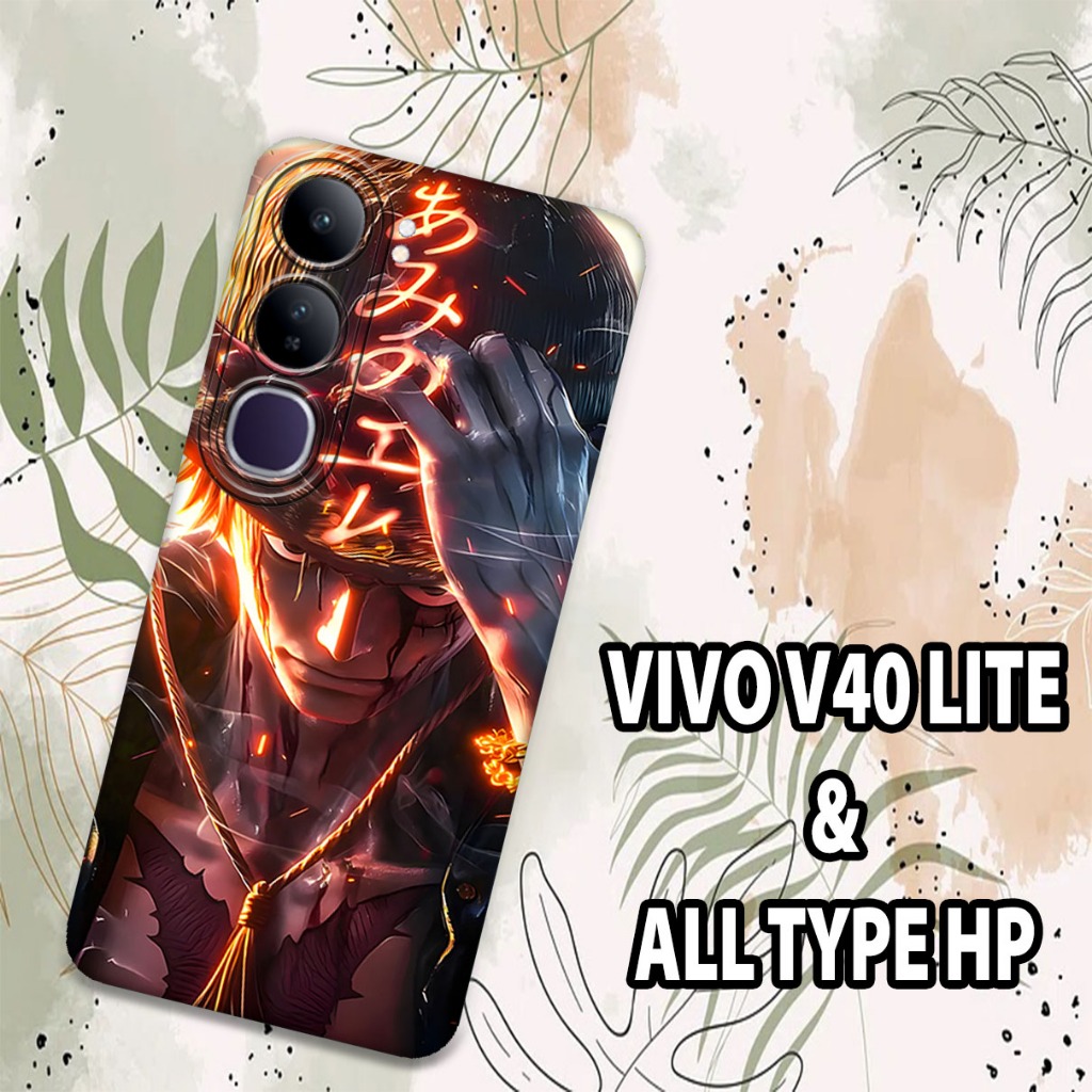 (GC2) Softcase karet Hp VIVO V40 LITE Terbaru 2024 | Case Motif Gambar One Piece | Case VIVO V40 LIT