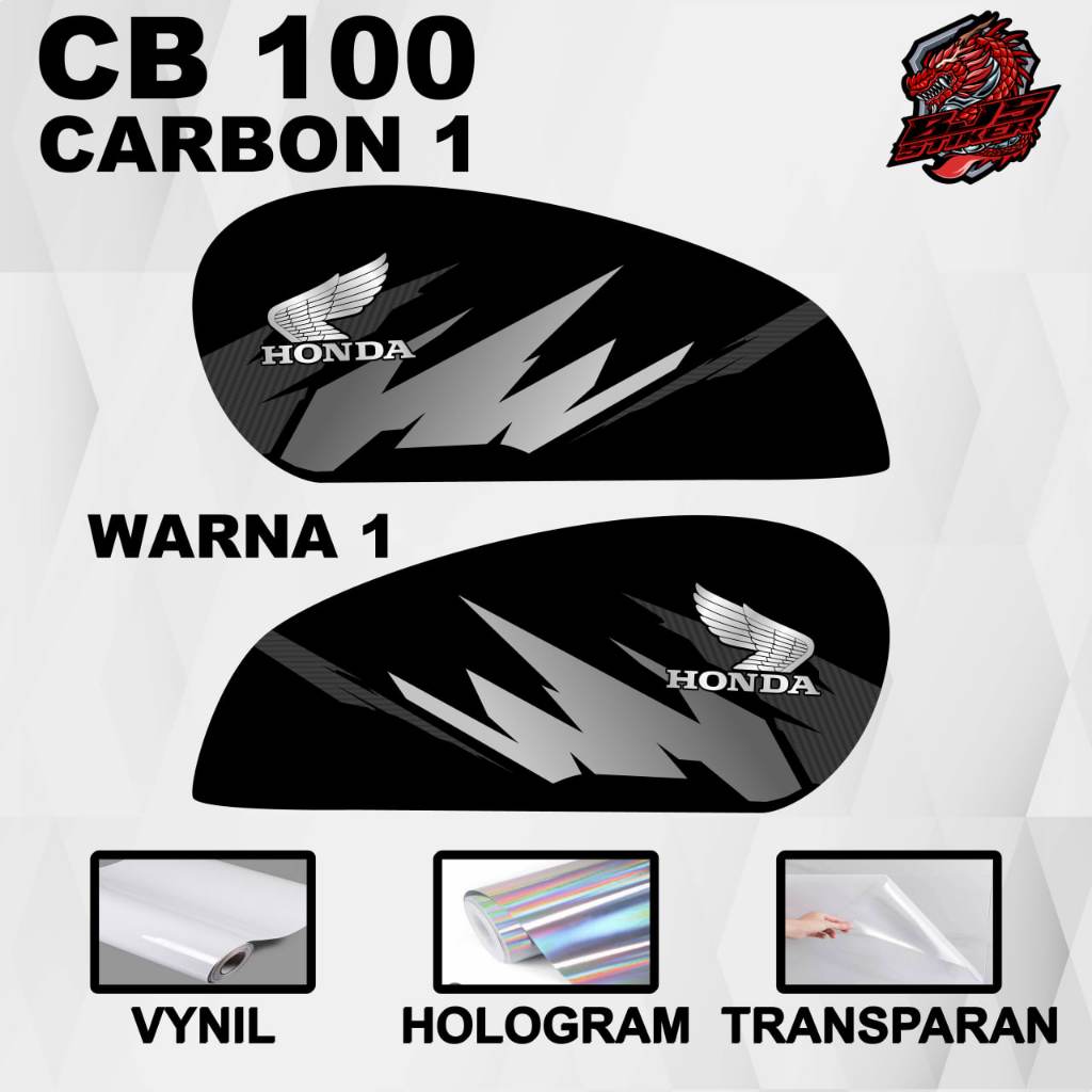 Stiker Sticker Striping Honda CB Glatik CB 100 - Stiker Sticker Decal Honda CB Glatik CB 100 motif c