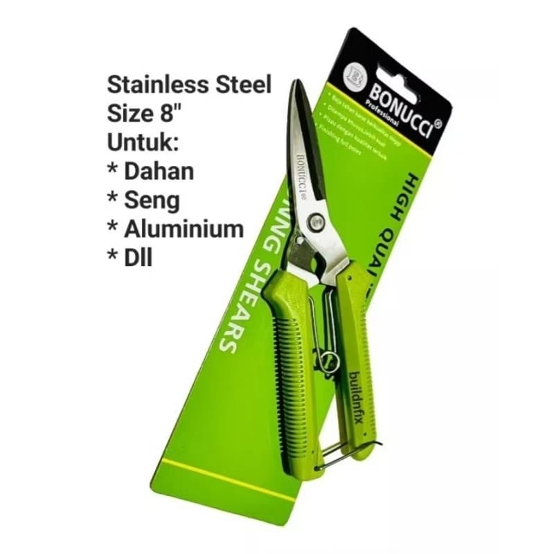 

Gunting Dahan / Gunting Serbaguna Stainless Bonucci 8 inch