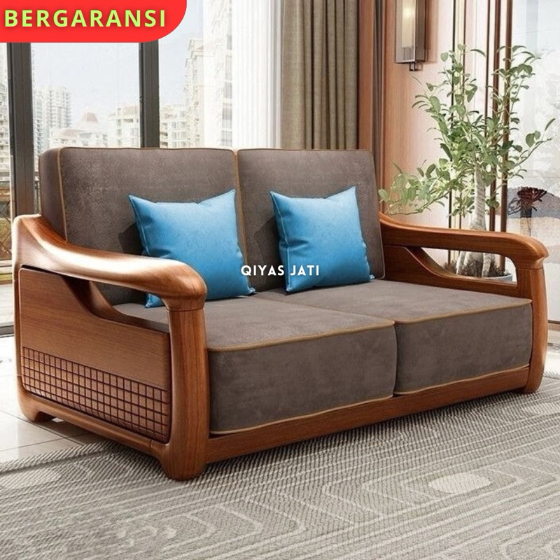 Sofa ruang tamu, Sofa jati minimalis, kursi tamu jati kokoh kuat