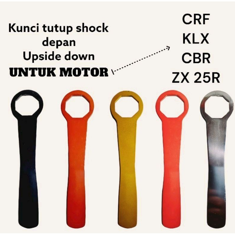 Kunci USD Upside Down tutup tabung shock depan motor KLX 150, CRF150, CBR 250 RR, ninja 250, zx-25R