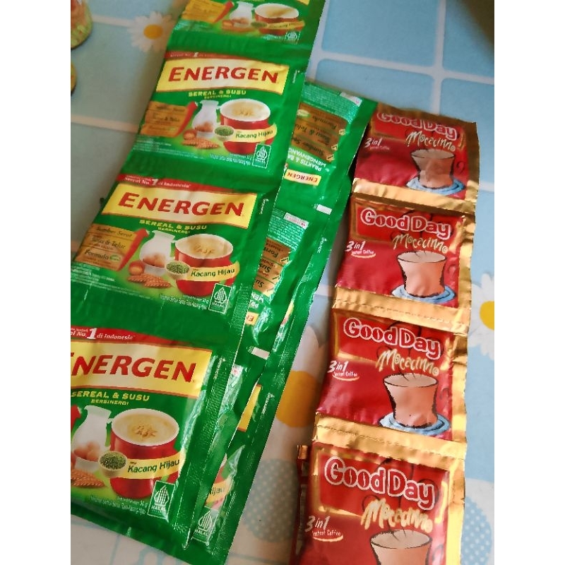 

Energen Kacang ijo 1Renceng Dan Good Day Mocacinno 1Renceng