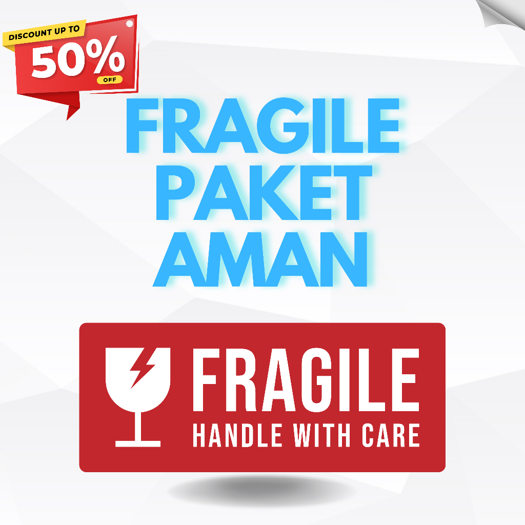

Lakban Fragile Merah Isolasi Mudah Pecah Belah