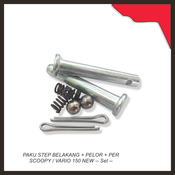 Paku Step Belakang + Pelor + Per Scoopy / Vario 150 New -- Set --