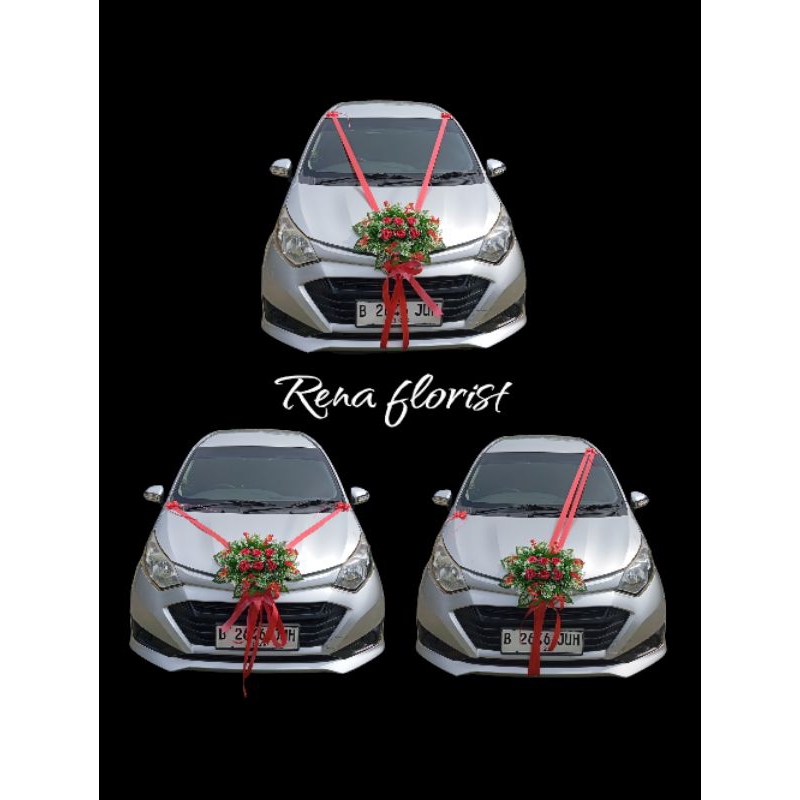 Bunga mobil pengantin/mobil hias pengantin