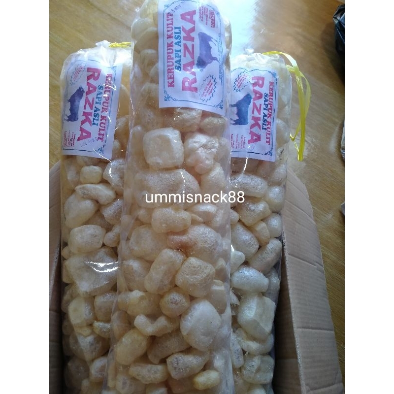 

Krupuk kulit Sapi razka 1bal enak renyah gurih