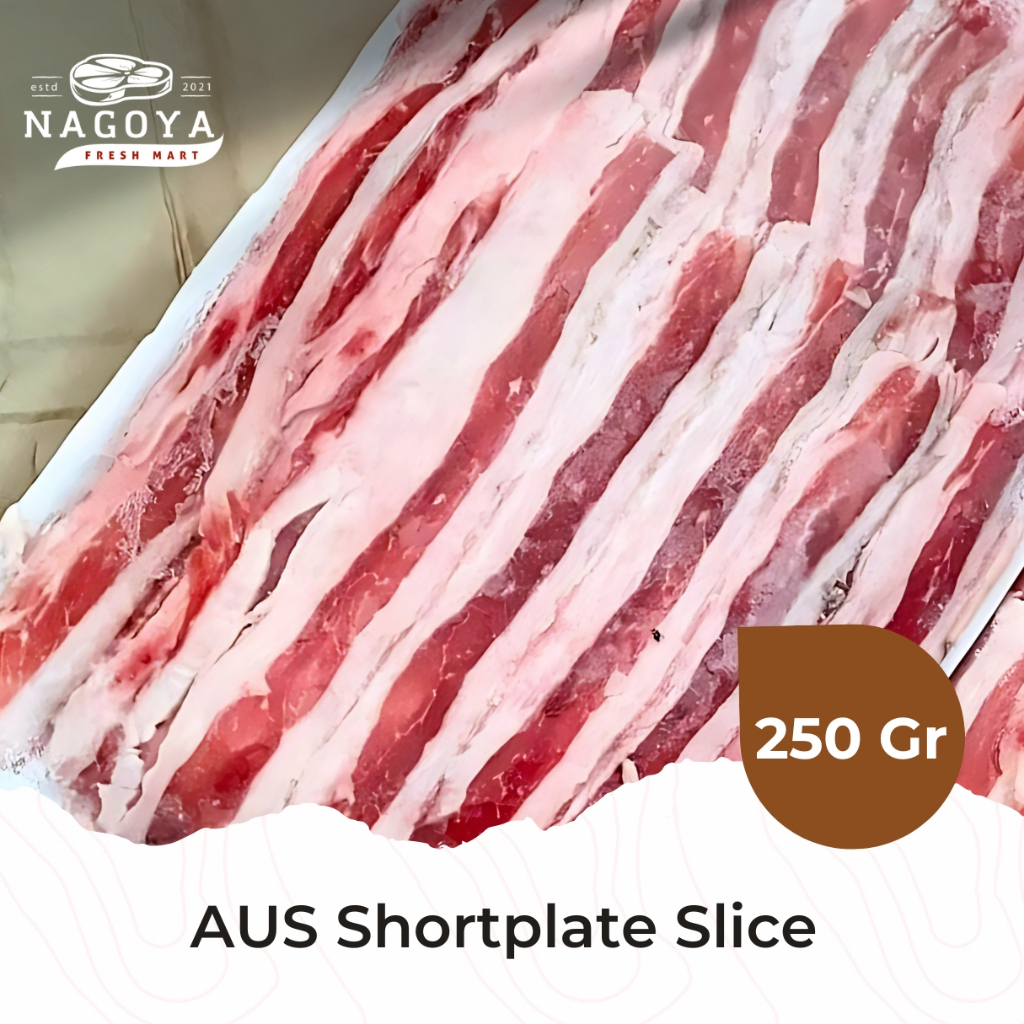 

AUS Shortplate Slice | Daging Sapi Slice Berlemak - 250 GR