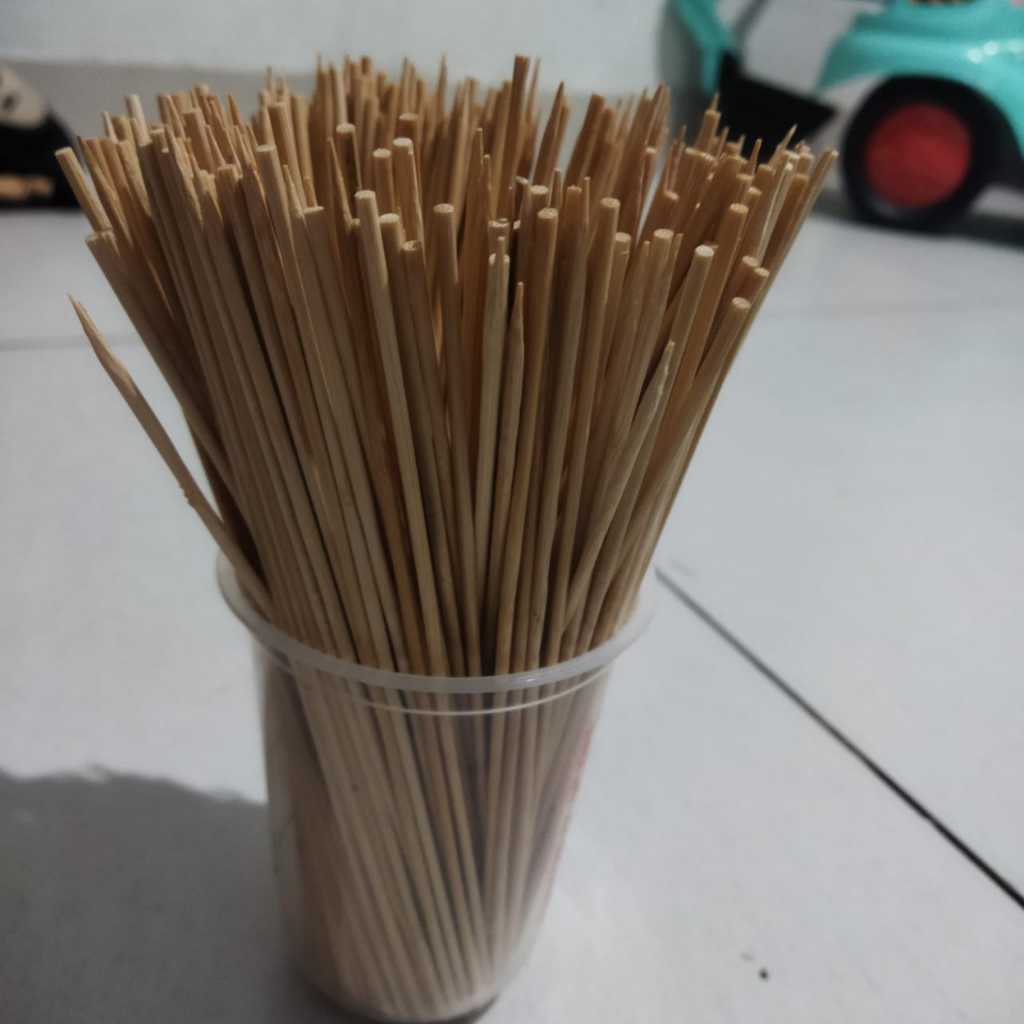 Tusuk Sate bambu 15cm tusuk bambu kerajinan buket snack craftbook money bucket buket uang tusuk cilo