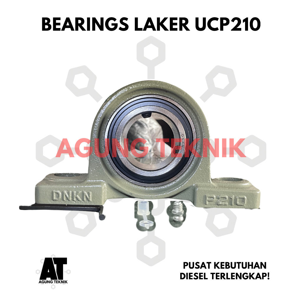 Pillow Block Bearings Laker Duduk UCP210 Set ASB