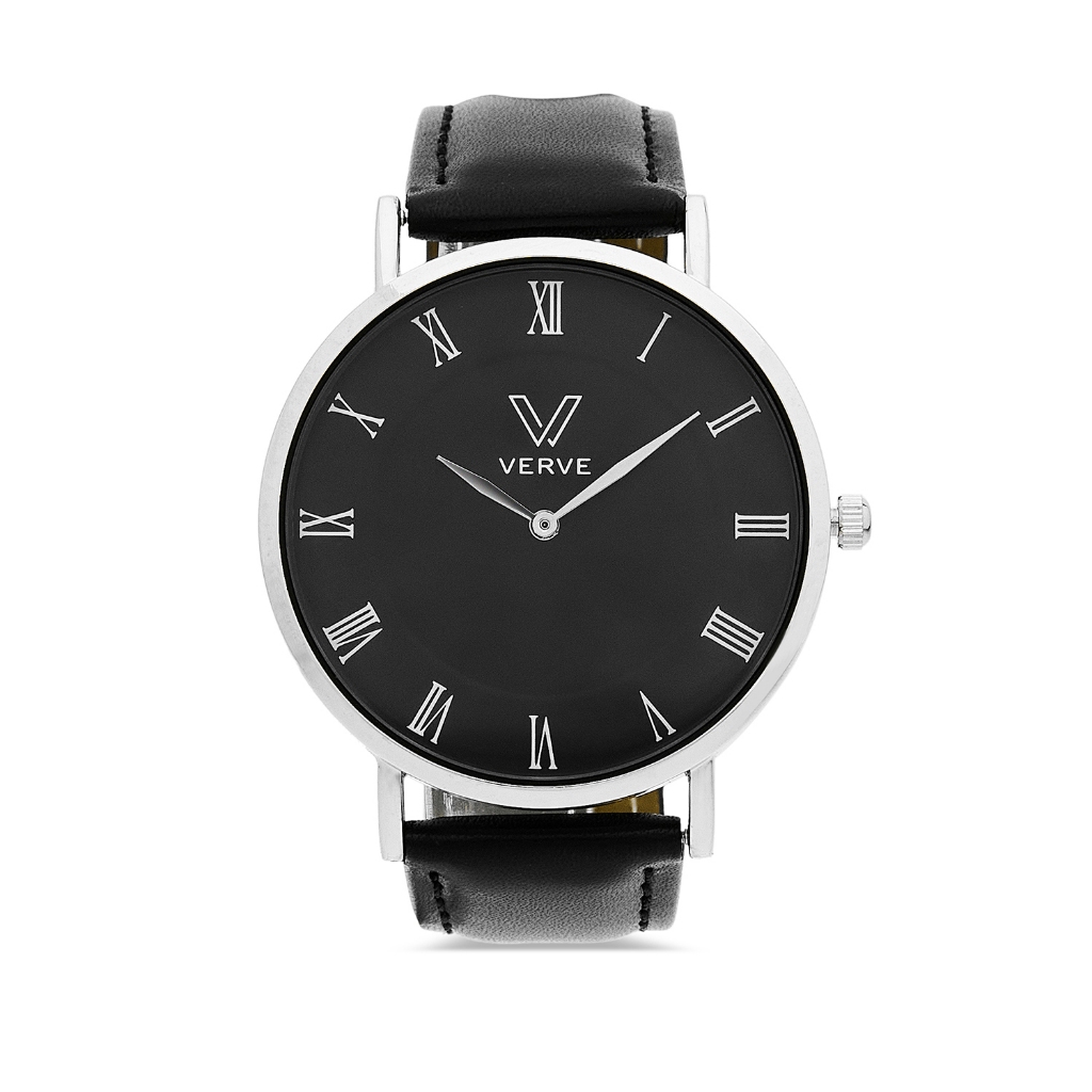 Jam Tangan Pria – Tipis & Elegan, Cocok Semua Outfit | VERVE Watch Black Royale