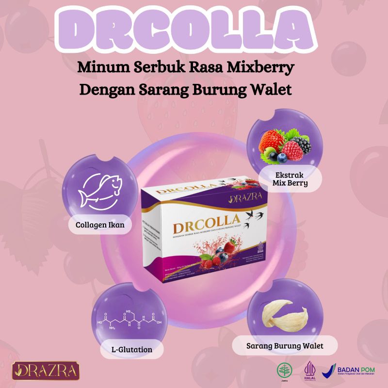 

Drcolla rasa Mixberry ekstrak sarang burung walet