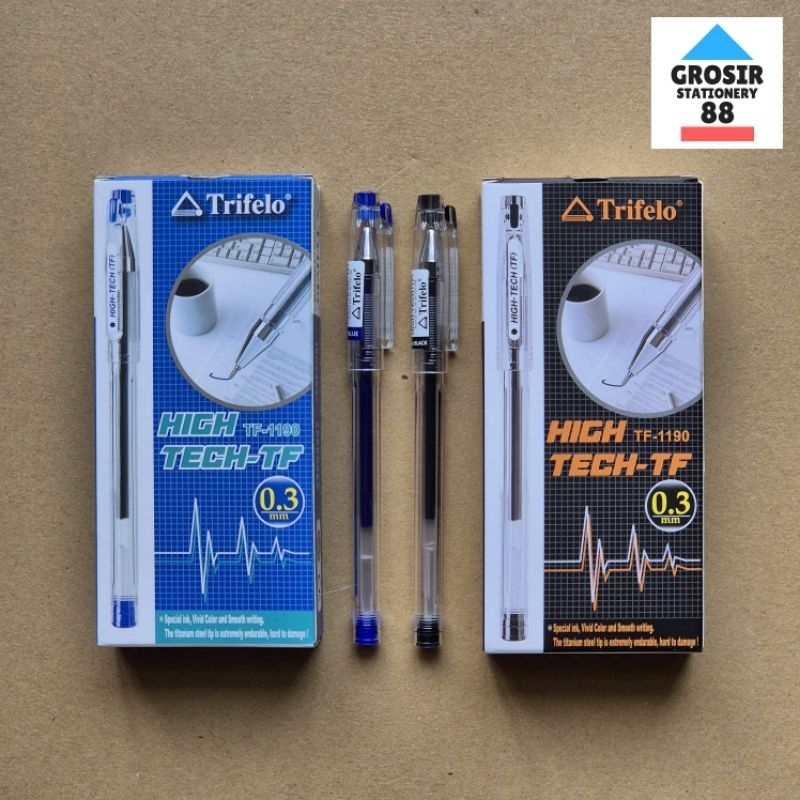 

Bolpoin Hitech Trifelo Hitam Biru (1 LUSIN) ORIGINAL