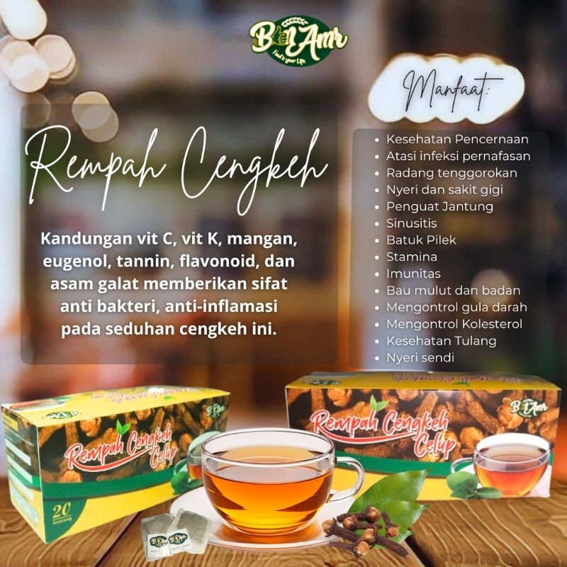 

Rempah Cengkeh (Batuk Flu Radang Tenggorokan Sakit Gigi)