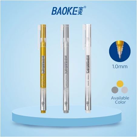 

1 Pcs / 1 Warna Pulpen Highlighter / Pulpen Gel 1.0 mm PC3538 By Baoke