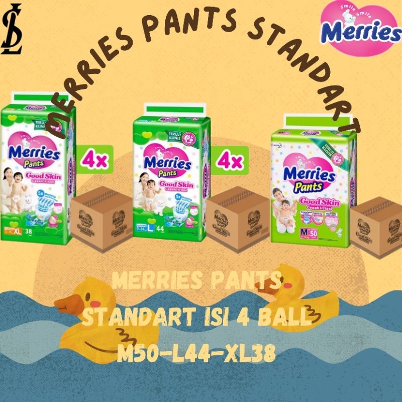 Merries M50 L44 XL38 KARTON isi 4 ball