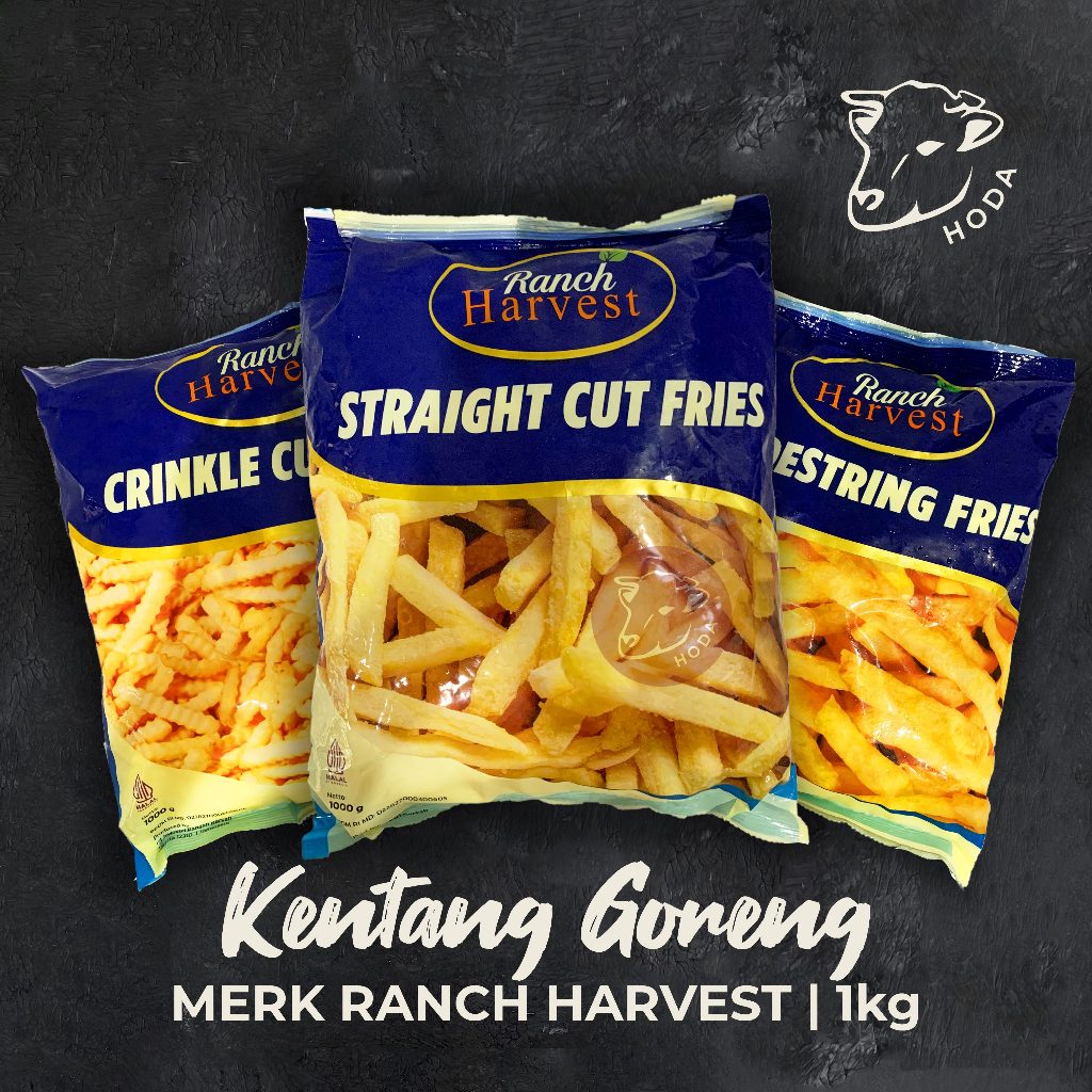 

Ranch Harvest Kentang Goreng French Fries Straight Shoestring Crinkle Cut 1kg