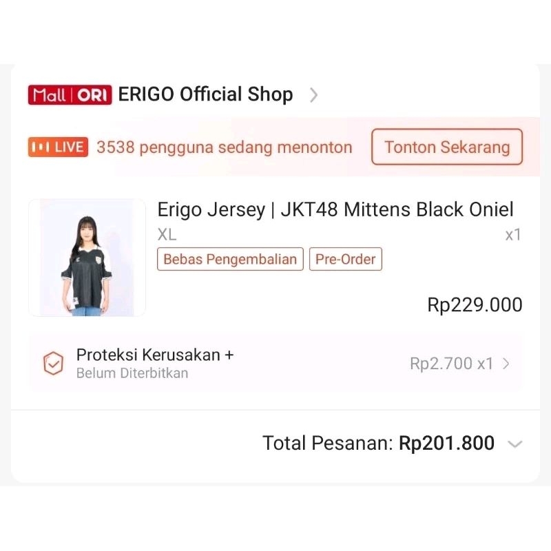 baju erigo oniel