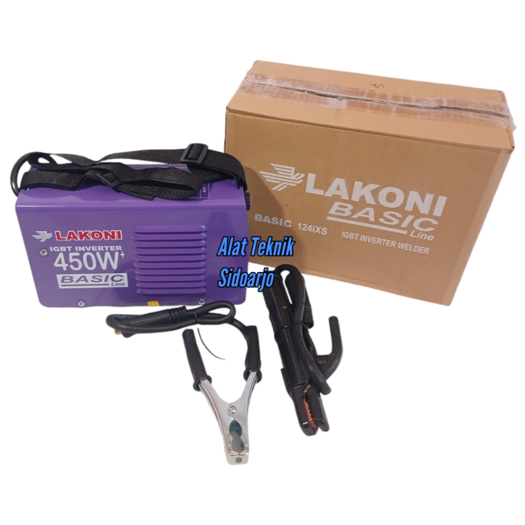 LAKONI BASIC 124IXS MESIN TRAVO LAS LISTRIK WATT KECIL 450W 120A IGBT - TANPA PENGAMAN