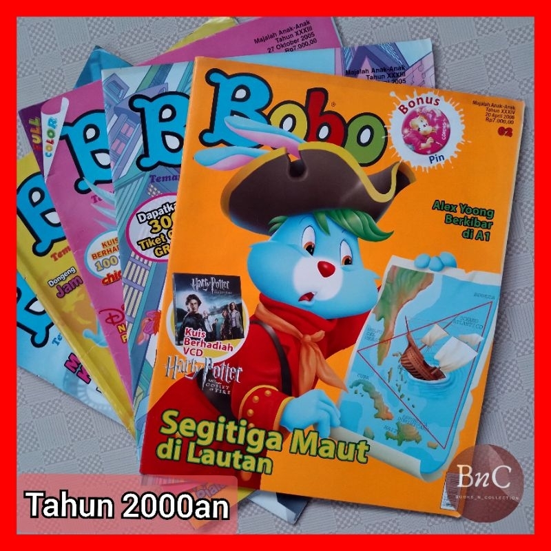 majalah Bobo tahun 2000an bekas