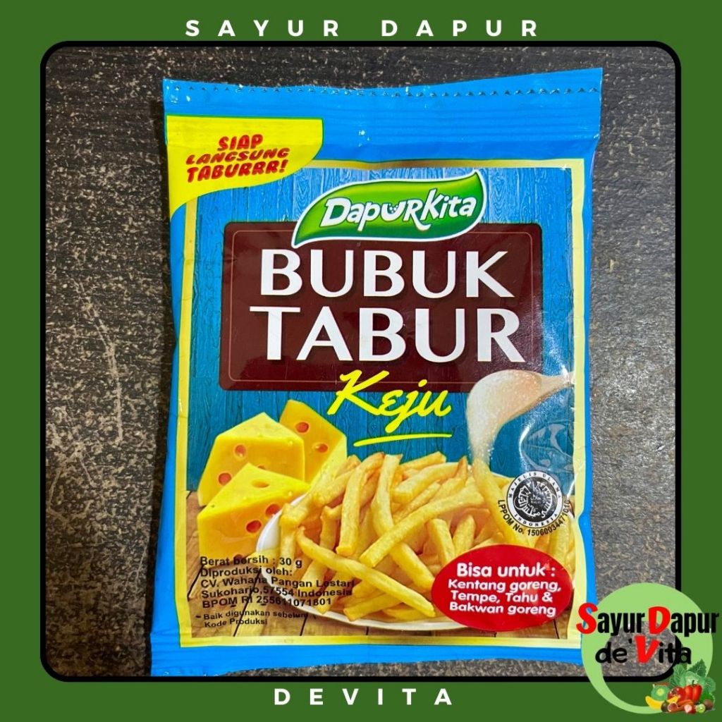 

Bubuk Tabur Keju Dapur Kita, 30 gram