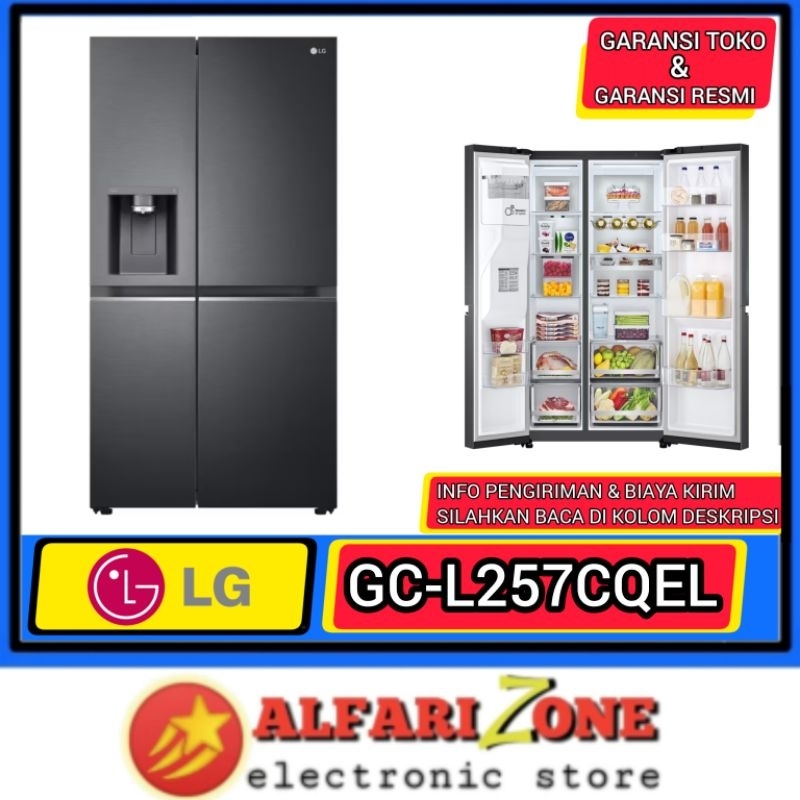 LG GCL257CQEL Kulkas LG Side by Side 674L Dispenser & ice maker