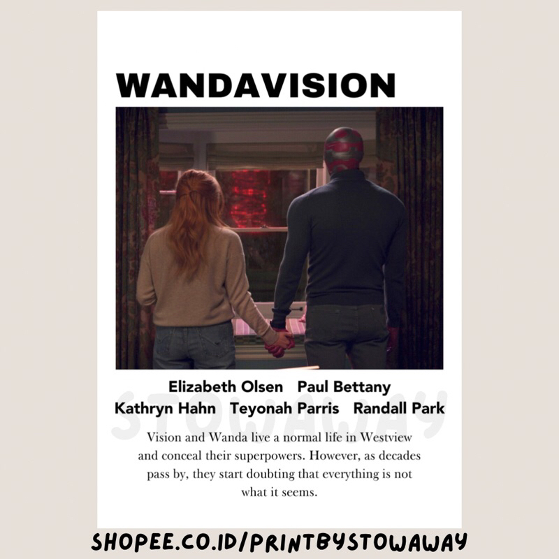 Poster Series Minimalis Wandavision (A5)