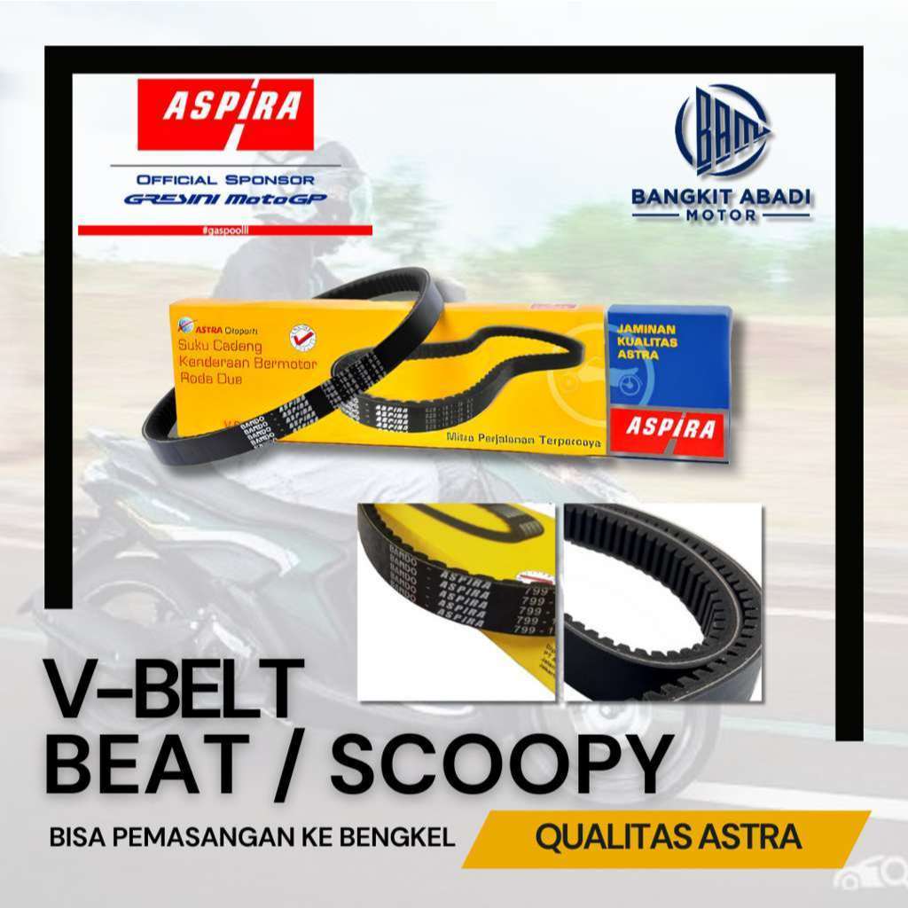Aspira Vanbelt V-Belt Only Beat Scoopy Karbu Kualitas Astra