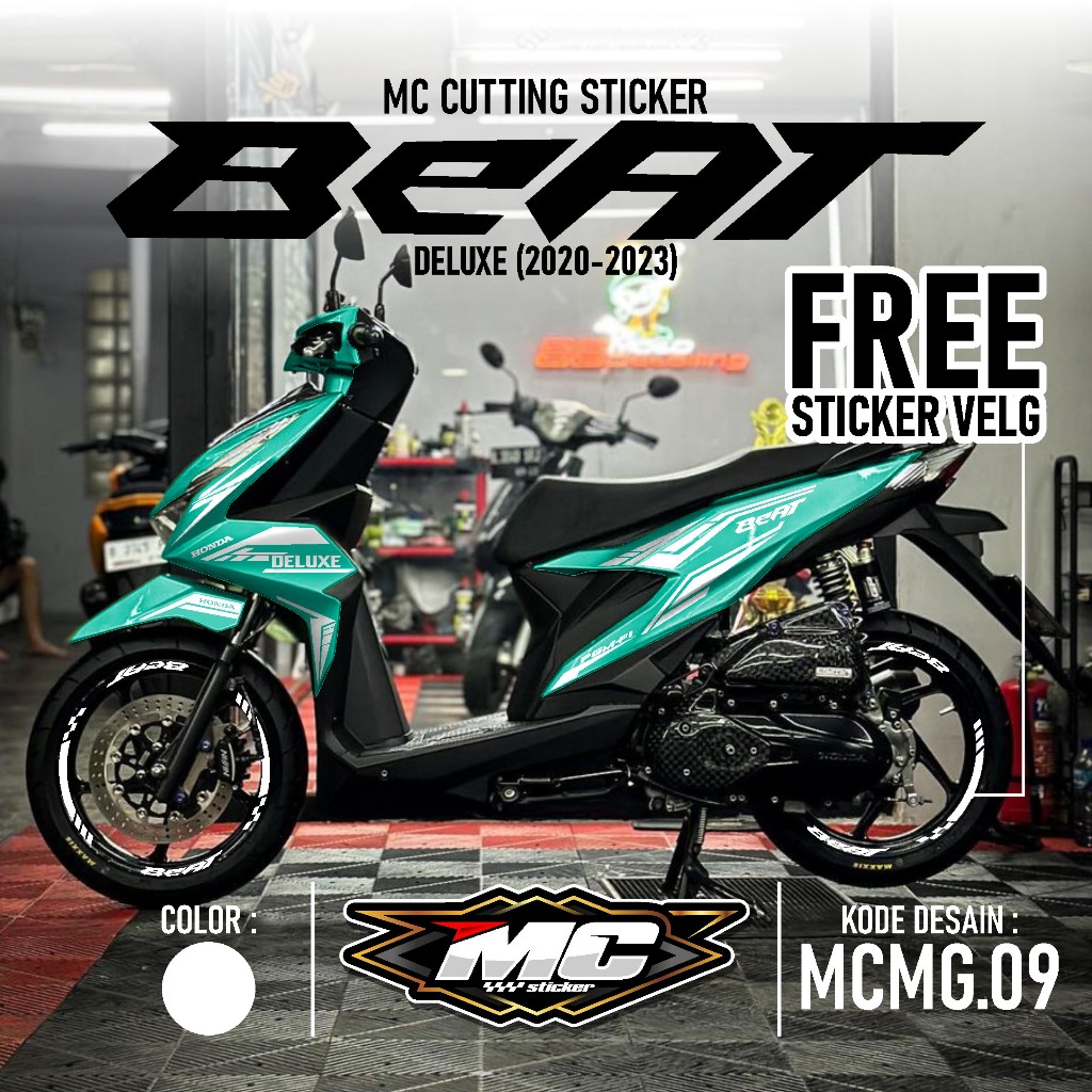 Mc Cutting Sticker Beat Deluxe - Aksesoris Motor Stiker Honda Beat 2020 2021 2022 2023 Schotlite