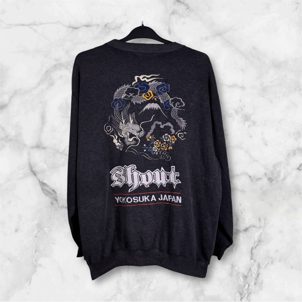 Crewneck Yokosuka Japan full bordir not sukajan