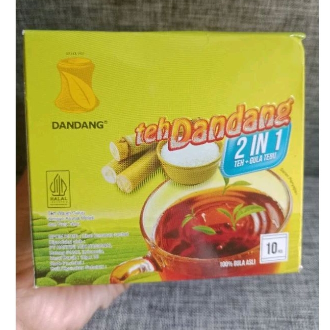 

Teh Dandang 2 in 1 Teh + gula tebu isi 10 sachet