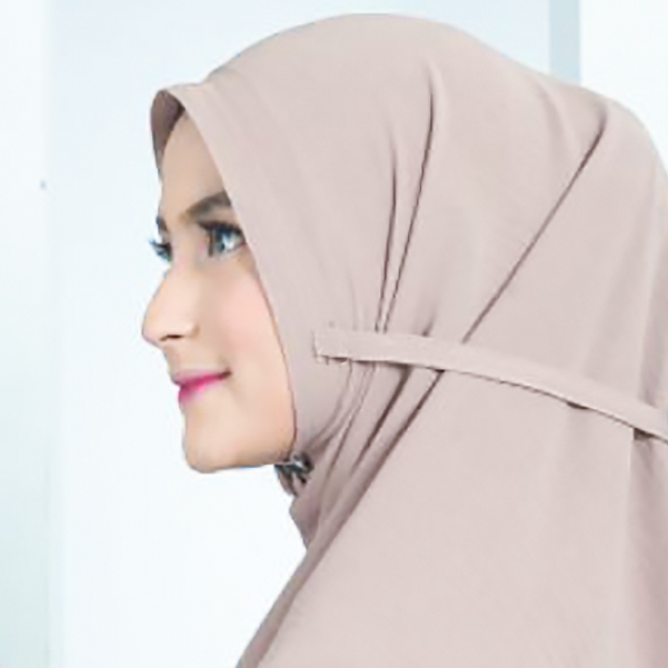 Bergo non pet Maryam Jilbab Instan besar XL dan XXL/Jumbo Kerudung non pad Crinkle Airflow  lembut p