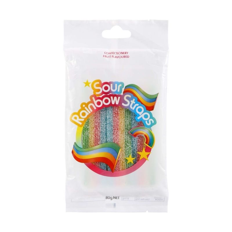 

Sour Strap Rainbow Candy 80 gr