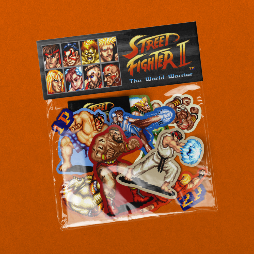 

Street Fighters II - Characters Sticker Set - Fanmade