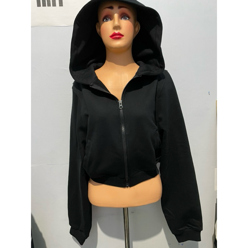 STL Jacket wanita crop top