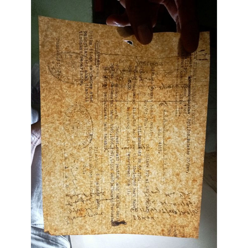 dokumen lama surat panggilan kantor imigrasi