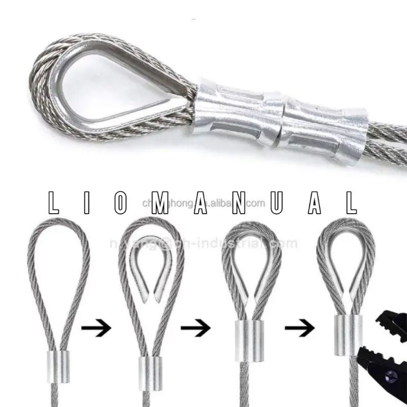 Klem Frruel Penjepit kawat Seling 1mm - 8 mm