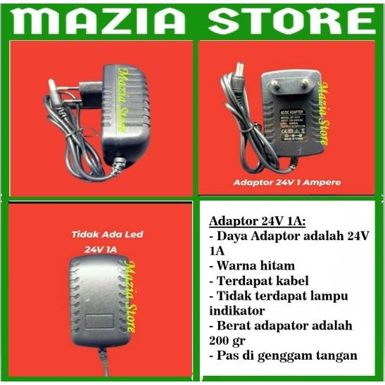 Adaptor 24 Volt 1 Ampere