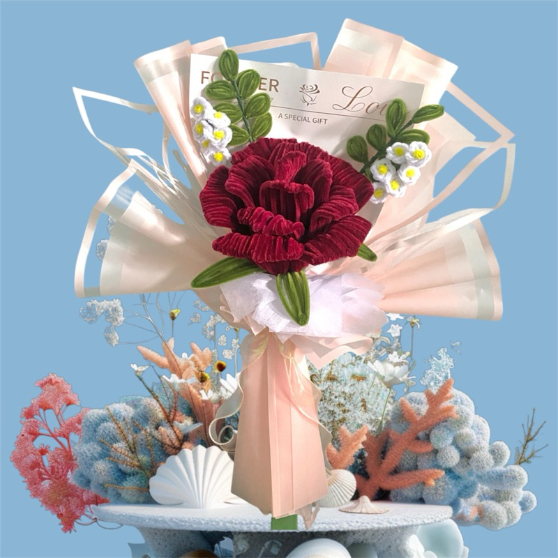 [Extra Large XL ] Giant Pink Rose / Mawar besar kawat bulu sweetiezy.id bouquet mawar besar buket bu