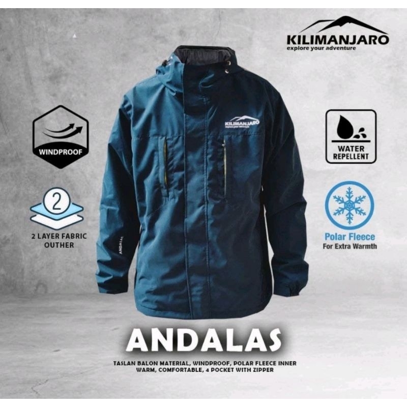 Jaket Gunung Jaket Outdoor Kilimanjaro Andalas Super Hangat