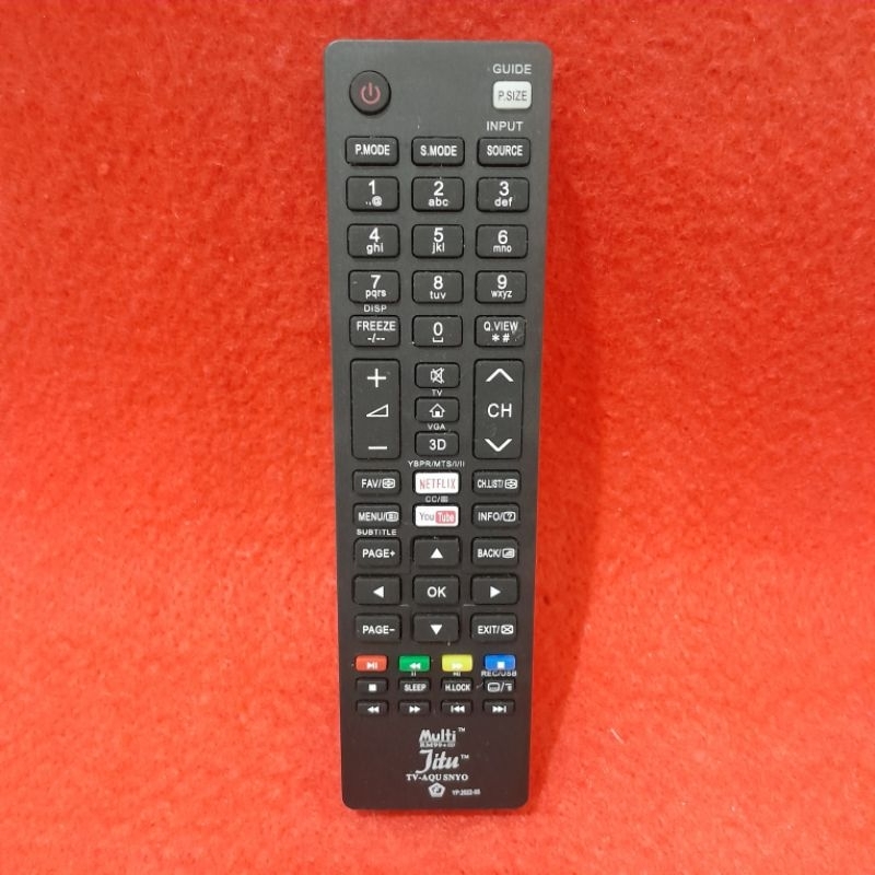 Remote TV LED Multi Jitu Sanyo Grade Ori .