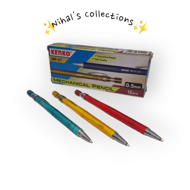 

12 Pcs Pensil Mekanik Kenko Mp-07 - Pensil Isi (Pensil Kenko) - Pensil Murah - Grosir Pensil Murah