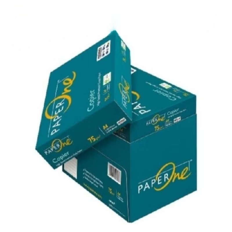 

KERTAS HVS A4 75 GRAM PAPERONE (1 dus isi 5 rim)