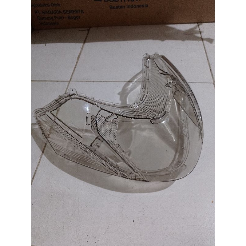 KACA MIKA LAMPU DEPAN YAMAHA MIO M3 MIO Z MIO 125 HITAM SMOKE BAHAN ORI STANLEY
