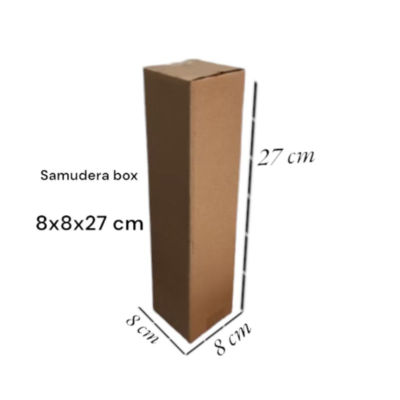 

kardus box uk 8x8x27 cm ST singgle wall polos