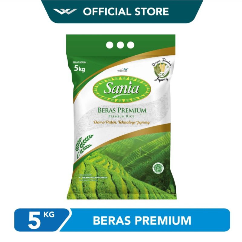 

beras sania 5kg premium original berwalitas Halal.
