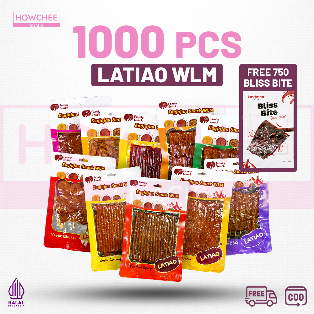 

Howcheesnack - [1000 pcs] [GROSIR] [HALAL] WLM Gluten Spicy Tofu Snack High Protein | Camilan Makanan Ringan High Protein | Latiao Halal